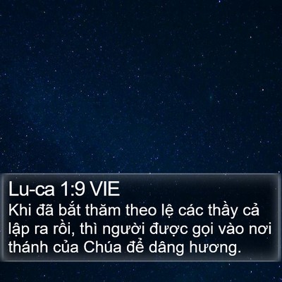 Lu-ca 1:9 VIE Bible Verse Image