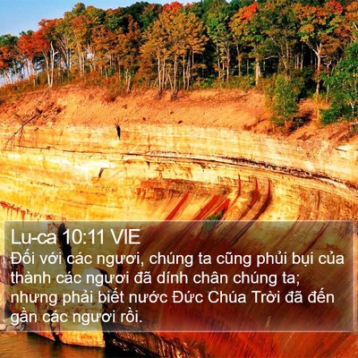 Lu-ca 10:11 VIE Bible Verse Image