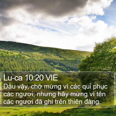 Lu-ca 10:20 VIE Bible Verse Image