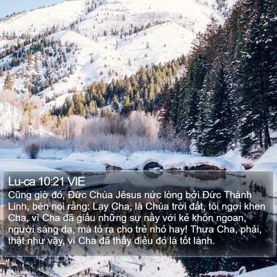 Lu-ca 10:21 VIE Bible Verse Image