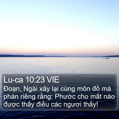 Lu-ca 10:23 VIE Bible Verse Image