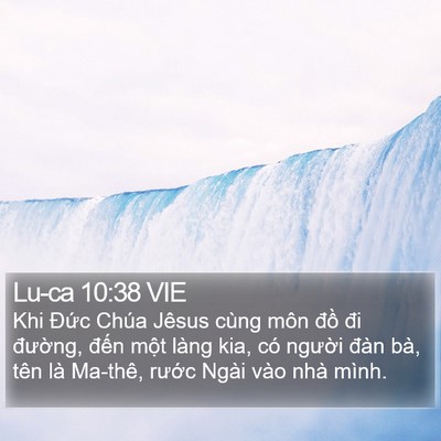 Lu-ca 10:38 VIE Bible Verse Image
