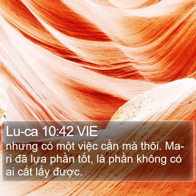 Lu-ca 10:42 VIE Bible Verse Image