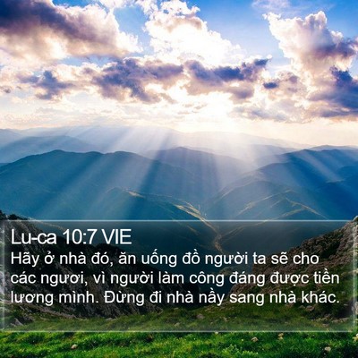 Lu-ca 10:7 VIE Bible Verse Image