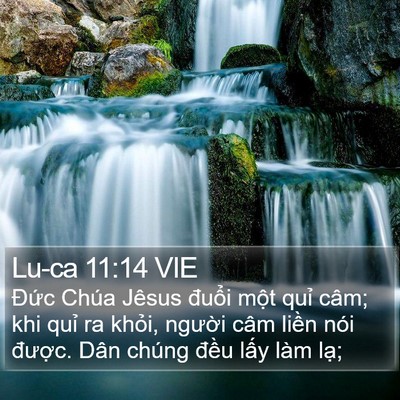 Lu-ca 11:14 VIE Bible Verse Image
