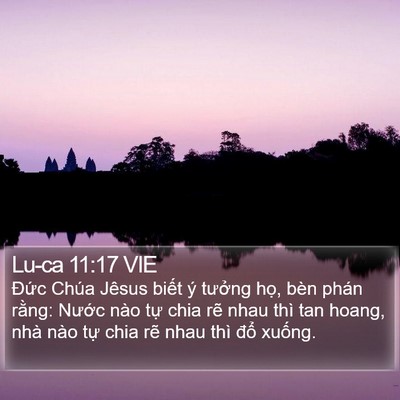 Lu-ca 11:17 VIE Bible Verse Image