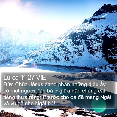 Lu-ca 11:27 VIE Bible Verse Image