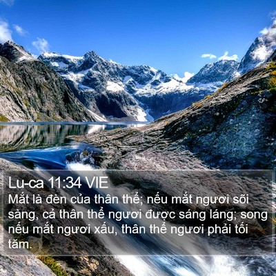 Lu-ca 11:34 VIE Bible Verse Image