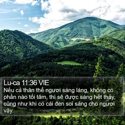 Lu-ca 11:36 VIE Bible Verse Image