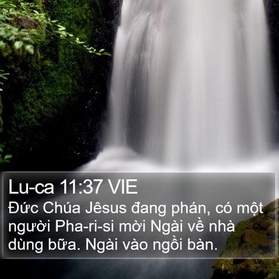Lu-ca 11:37 VIE Bible Verse Image