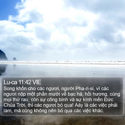 Lu-ca 11:42 VIE Bible Verse Image