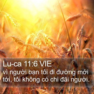 Lu-ca 11:6 VIE Bible Verse Image