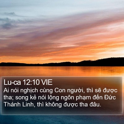 Lu-ca 12:10 VIE Bible Verse Image