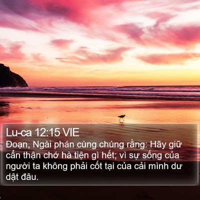 Lu-ca 12:15 VIE Bible Verse Image