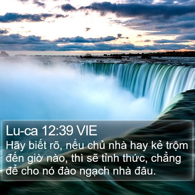 Lu-ca 12:39 VIE Bible Verse Image