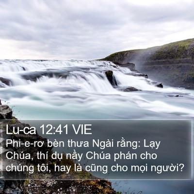 Lu-ca 12:41 VIE Bible Verse Image