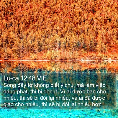 Lu-ca 12:48 VIE Bible Verse Image