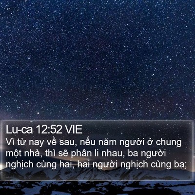 Lu-ca 12:52 VIE Bible Verse Image