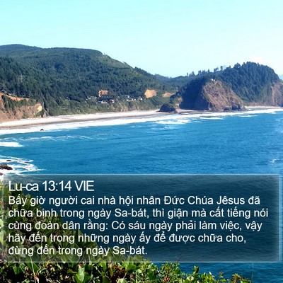 Lu-ca 13:14 VIE Bible Verse Image