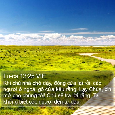 Lu-ca 13:25 VIE Bible Verse Image