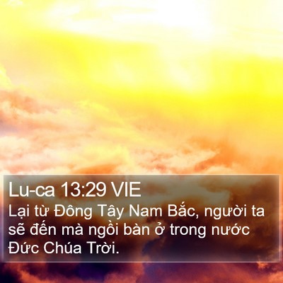 Lu-ca 13:29 VIE Bible Verse Image