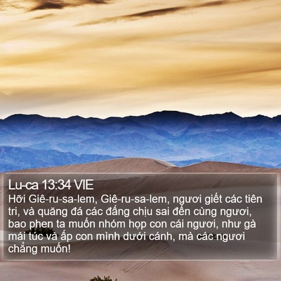 Lu-ca 13:34 VIE Bible Verse Image