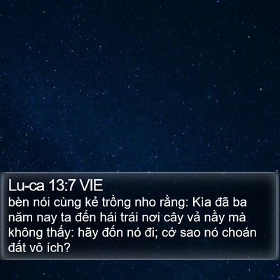 Lu-ca 13:7 VIE Bible Verse Image