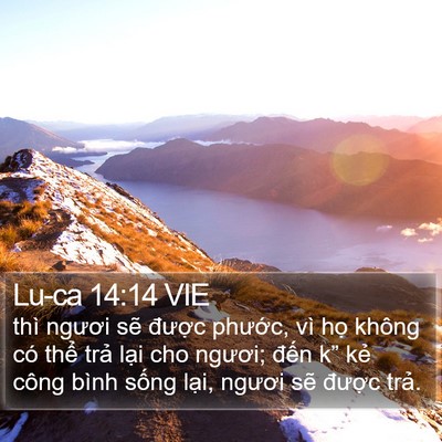 Lu-ca 14:14 VIE Bible Verse Image