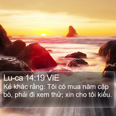Lu-ca 14:19 VIE Bible Verse Image