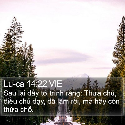 Lu-ca 14:22 VIE Bible Verse Image
