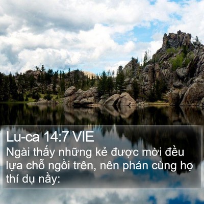Lu-ca 14:7 VIE Bible Verse Image