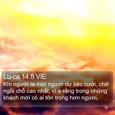 Lu-ca 14:8 VIE Bible Verse Image