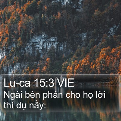 Lu-ca 15:3 VIE Bible Verse Image