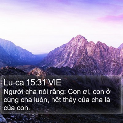 Lu-ca 15:31 VIE Bible Verse Image