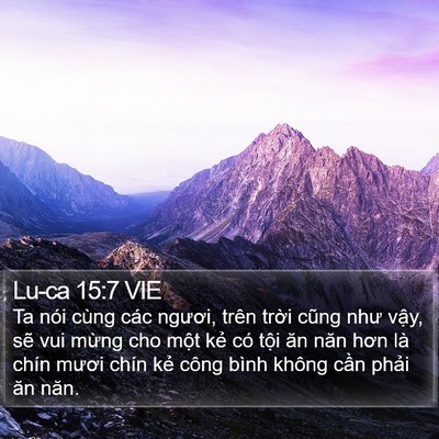 Lu-ca 15:7 VIE Bible Verse Image