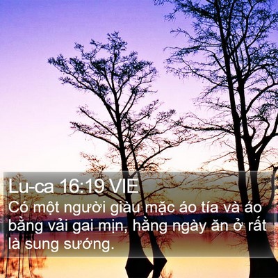 Lu-ca 16:19 VIE Bible Verse Image