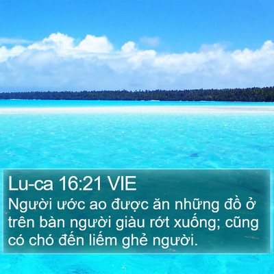 Lu-ca 16:21 VIE Bible Verse Image