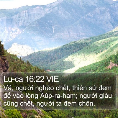 Lu-ca 16:22 VIE Bible Verse Image