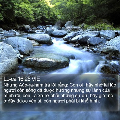 Lu-ca 16:25 VIE Bible Verse Image