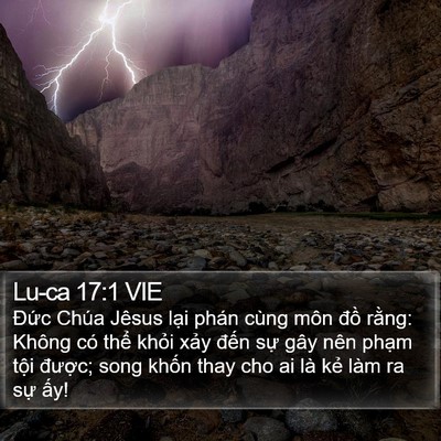 Lu-ca 17:1 VIE Bible Verse Image