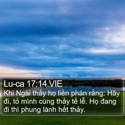 Lu-ca 17:14 VIE Bible Verse Image