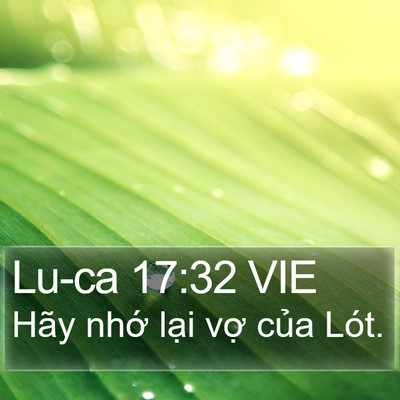Lu-ca 17:32 VIE Bible Verse Image