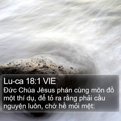 Lu-ca 18:1 VIE Bible Verse Image