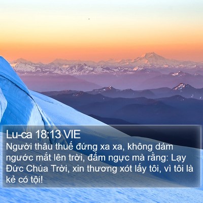 Lu-ca 18:13 VIE Bible Verse Image