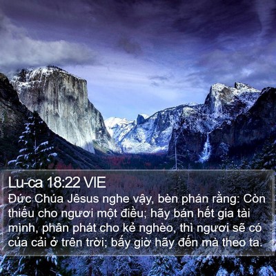 Lu-ca 18:22 VIE Bible Verse Image