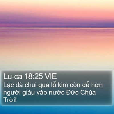 Lu-ca 18:25 VIE Bible Verse Image