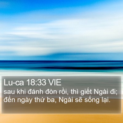 Lu-ca 18:33 VIE Bible Verse Image