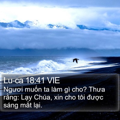 Lu-ca 18:41 VIE Bible Verse Image