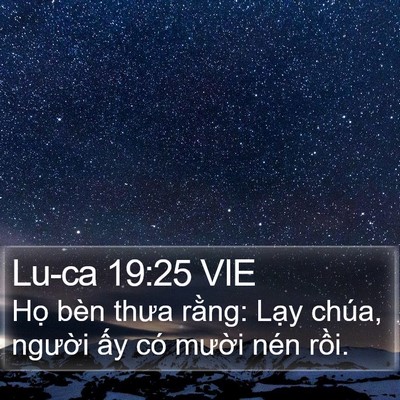 Lu-ca 19:25 VIE Bible Verse Image