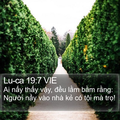 Lu-ca 19:7 VIE Bible Verse Image